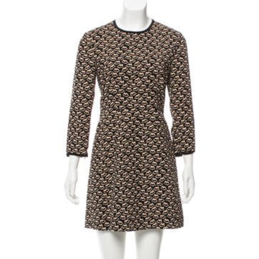 Lip print dress NWOT